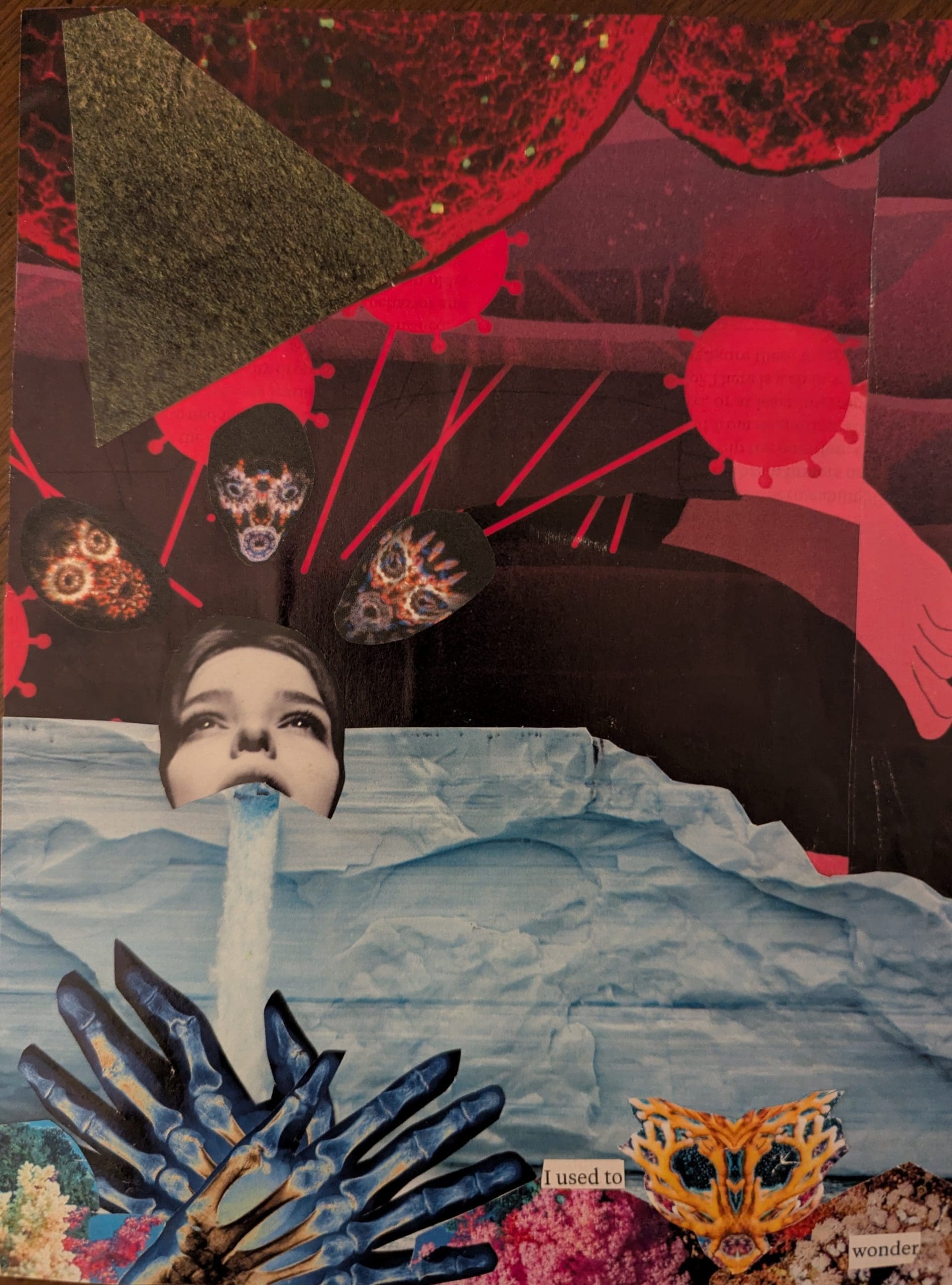 collage of woman toronto art therapy space