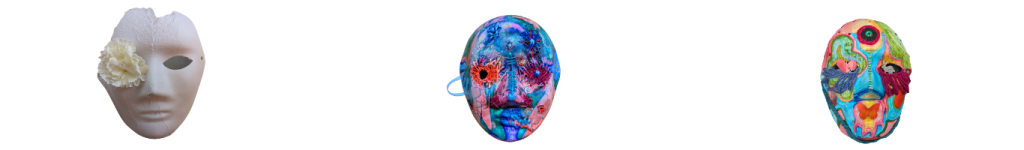 mask making at toronto art therapy space
